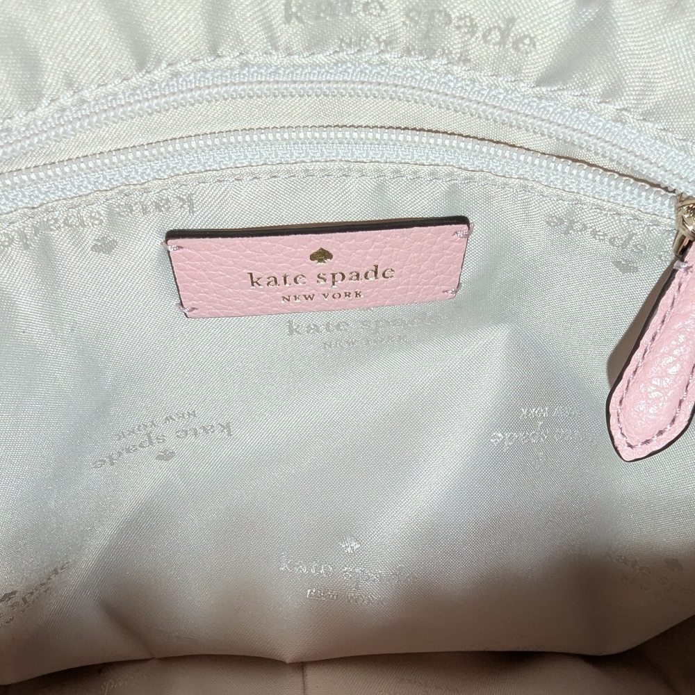 NWOT Kate Spade New York Leila Hobo Shoulder Bag Tea Rose Leather ** - Picture 8 of 9